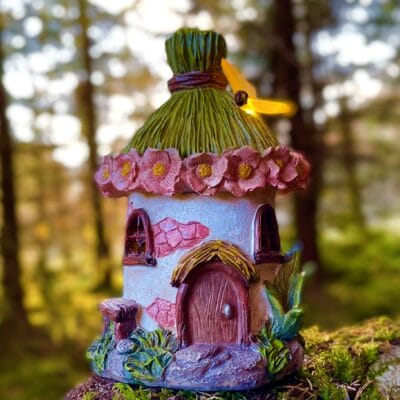 thatched solar fairy houses Ireland