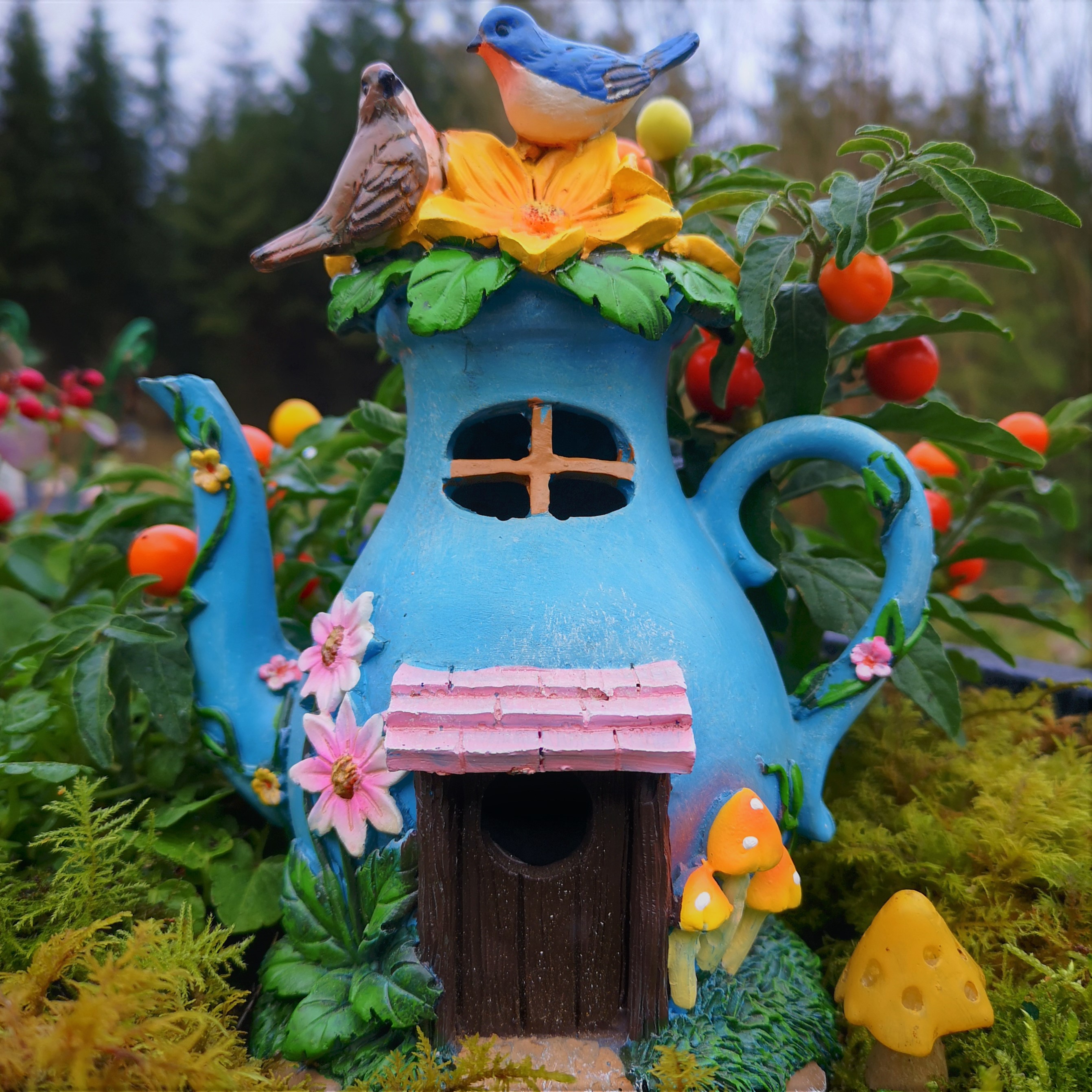 teapot fairy garden house