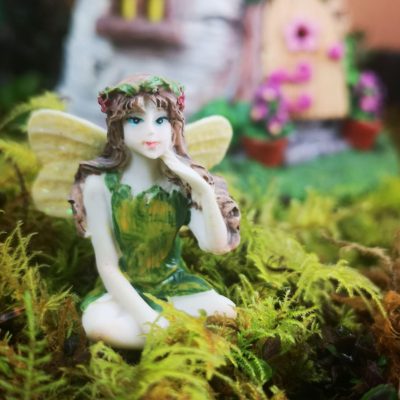 green fairy figurine