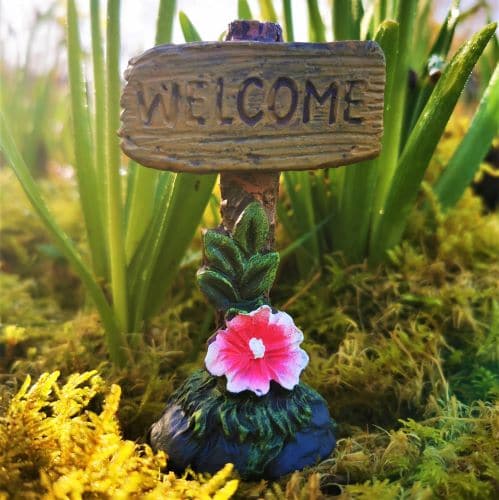 fairy welcome sign