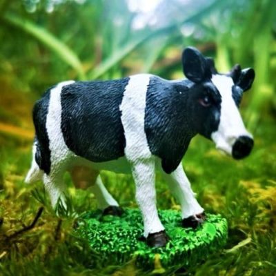 miniature cow ornament