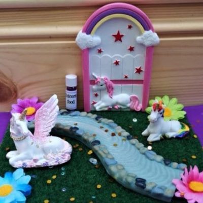 unicorn fairy door gift set