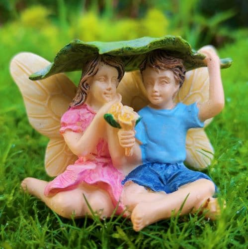 boy and girl fairy figurine