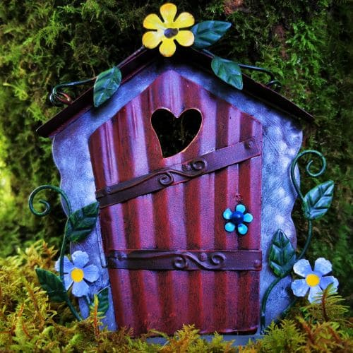 door for fairy flower garden