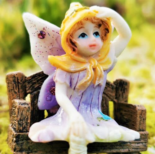 sitting fairy figurine