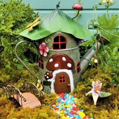 watering can fairy house kit