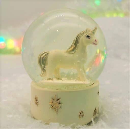 unicorn snow globe ireland