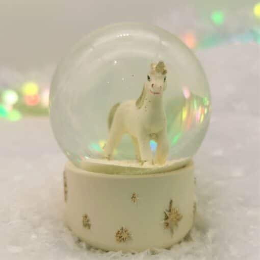 snow globe unicorn