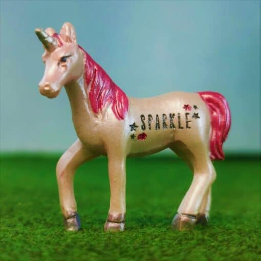 sparkle unicorn figurine