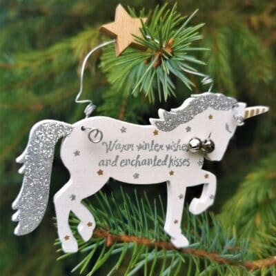 unicorn christmas decorations