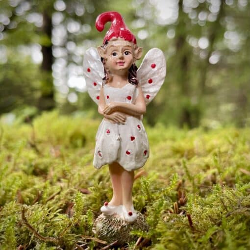 Tabatha toadstool fairy figurine