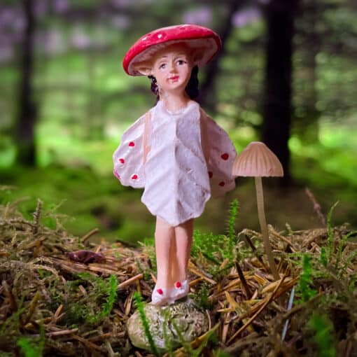 toadstool fairy figurine