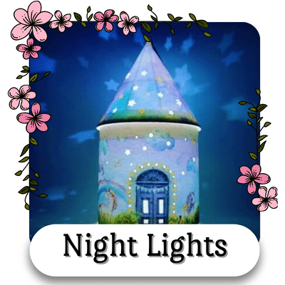 cute fairy house night lights for a child or babys bedroom
