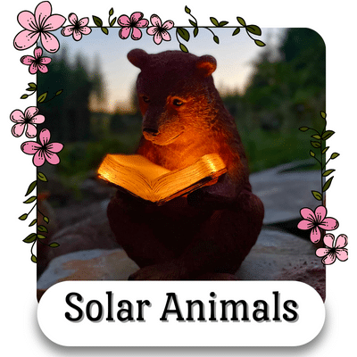 solar animals for the garden